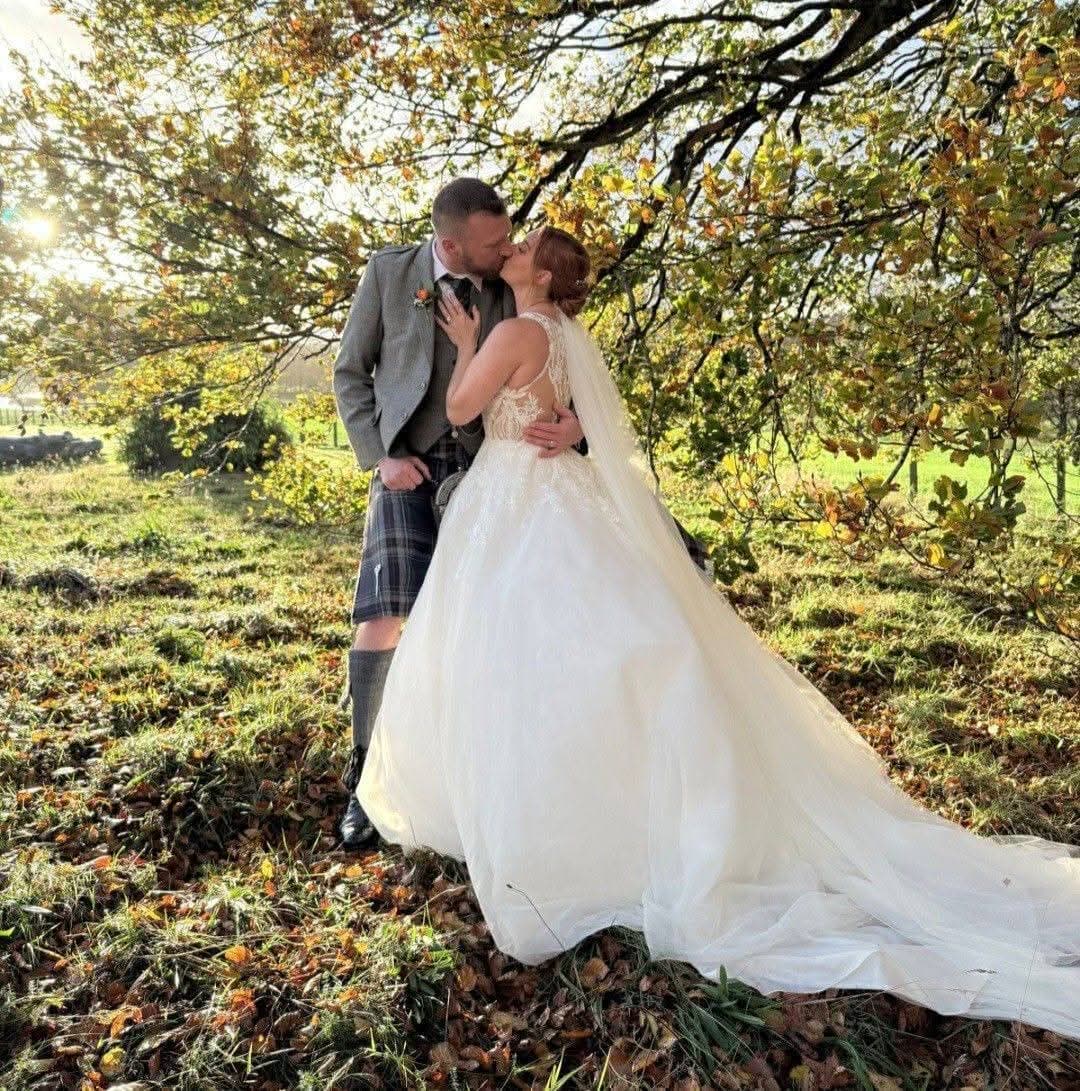 Donna and Steven on their wedding day